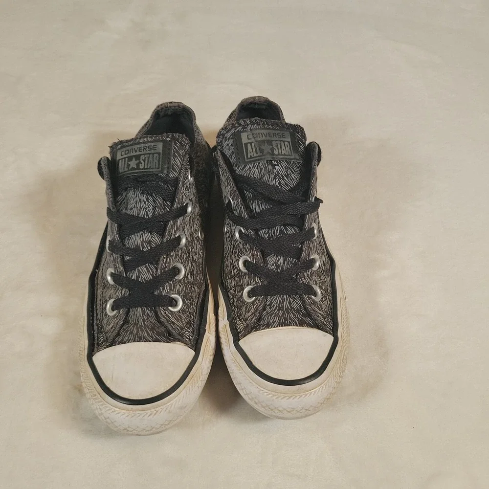 Converse Chuck Taylor All Star Black Animal Print Reflective Sneaker W Size‎ 6
